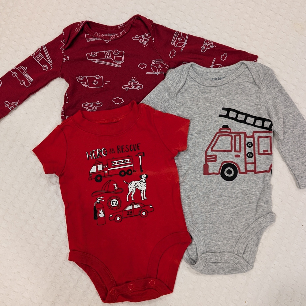 🚒🚒🚒Firefighter Themed 0-3 Months Bundle